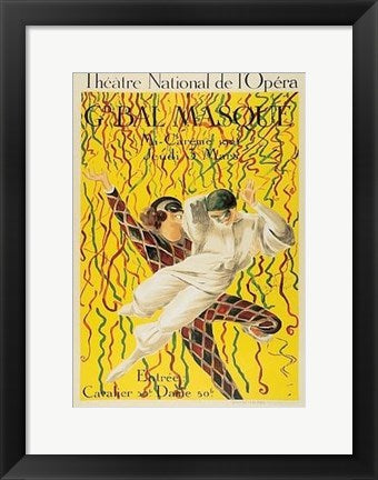 Framed Art Theatre National de l'Opera by Leonetto Cappiello | 16 1/2 x 11 1/2...