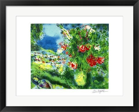 Framed Art Paysage by Marc Chagall | 18 x 24