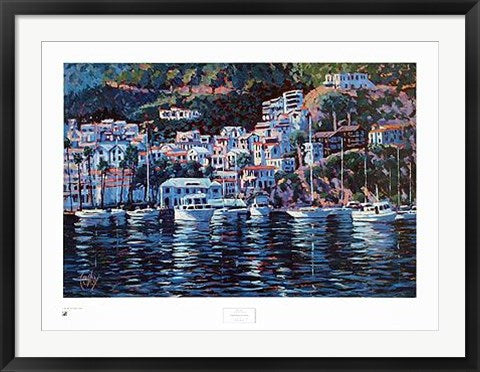 Framed Art Harbor Reflections by John Cosby | 25 x 34