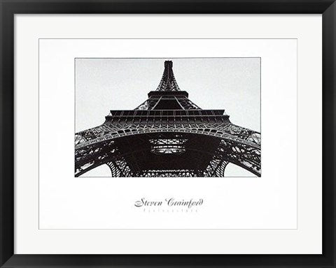 Framed Art Eiffel Tower by Steven Crainford | 18 x 24