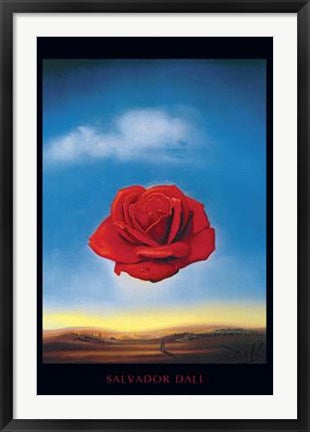 Framed Art The Rose by Salvador Dali | 36 x 24