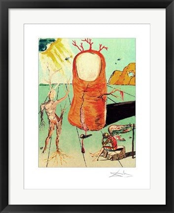 Framed Art The Thumb by Salvador Dali | 24 x 18