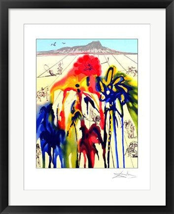 Framed Art Diamond Head A by Salvador Dali | 24 x 18