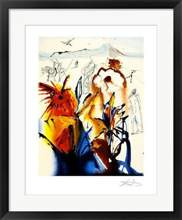 Framed Art Diamond Head by Salvador Dali | 24 x 18