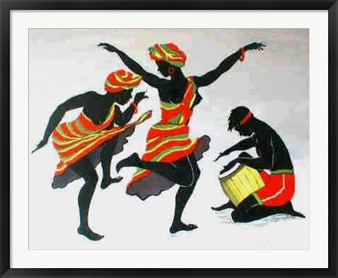 Framed Art Ebony Dancers I by Romeo Downer | 24 x 36