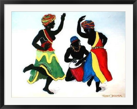 Framed Art Ebony Dancers II by Romeo Downer | 24 x 36