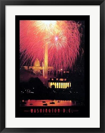 Framed Art Washington D.C. - 4th of July by Jerry Driendl | 24 x 18