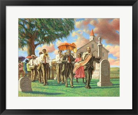 Framed Art Uncle Joe's Funeral by Sarah Jenkins | 16 x 20