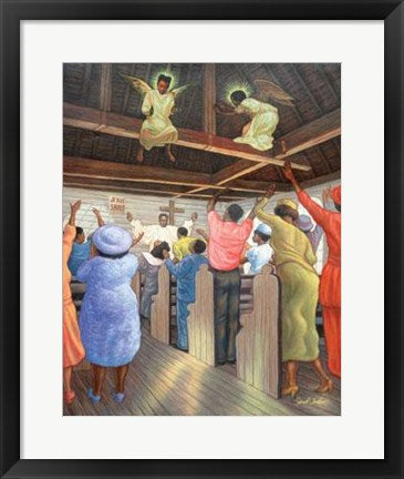 Framed Art Angels in the Rafters by Sarah Jenkins | 20 x 16