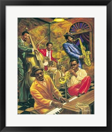 Framed Art Cool Jazz by Sarah Jenkins | 20 x 16