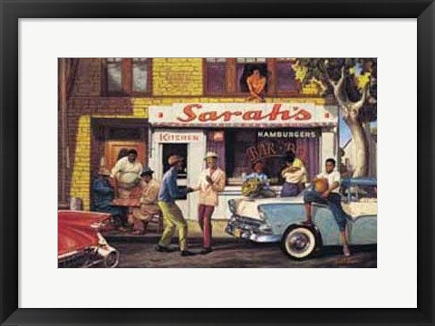 Framed Art Sarah's Bar BQ by Sarah Jenkins | 16 x 20