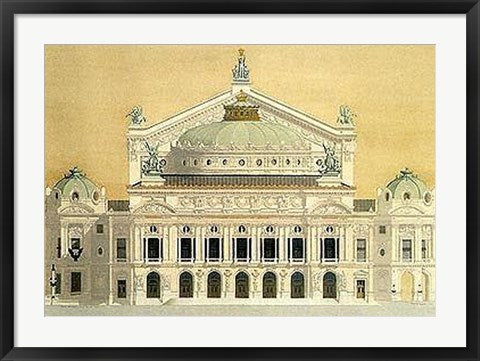 Framed Art Opera de Paris Garnier by Andras Kaldor | 24 x 32