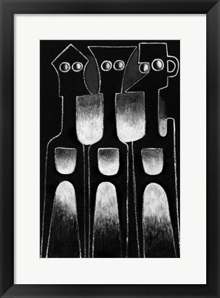 Framed Art Untitled I by Ephrem Kouakou | 19 x 13