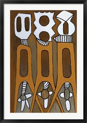 Framed Art Untitled V by Ephrem Kouakou | 36 x 24
