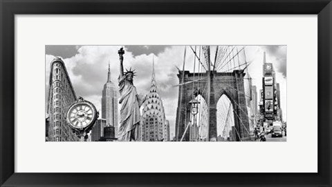 Framed Art Collage NYC by Igor Maloratsky | 13 x 19