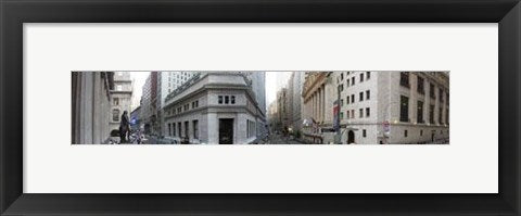 Framed Art Wall Street Panorama by Igor Maloratsky | 13 x 19