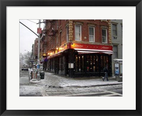 Framed Art Simone Restaurant, East Village by Igor Maloratsky | 13 x 19