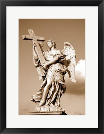 Framed Art Ponte St Angelo II by Igor Maloratsky | 19 x 13