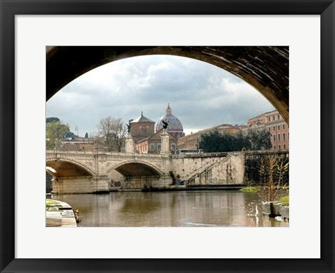 Framed Art Tibor River at the Vatican by Igor Maloratsky | 13 x 19
