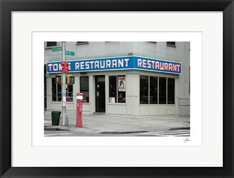Framed Art Tom's Restaurant by Igor Maloratsky | 13 x 19