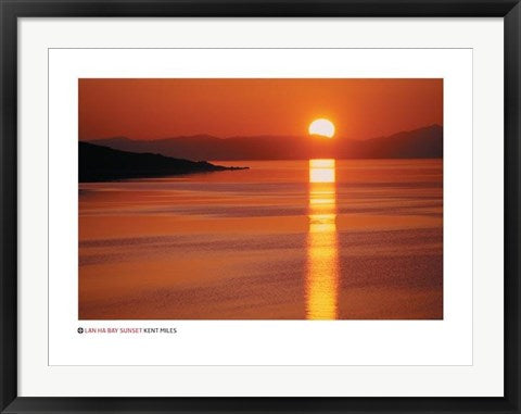 Framed Art Lan Ha Bay Sunset, Vietnam by Kent Miles | 23 5/8 x 31 1/2