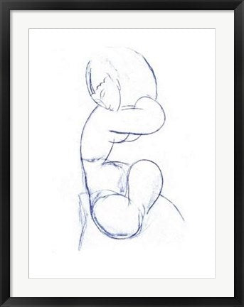 Framed Art Nu Assis by Amedeo Modigliani | 31 1/2 x 23 1/2