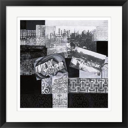 Framed Art Vintage New York I by Connie Tunick | 19 3/4 x 19 3/4