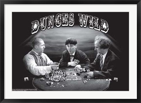 Framed Art The Three Stooges: Dunces Wild 24 x 36