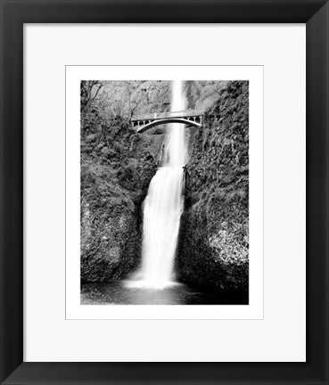 Framed Art Waterfall Bridge 14 x 11
