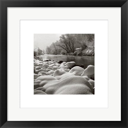 Framed Art River in Winter by John Wang | 15 3/4 x 15 3/4
