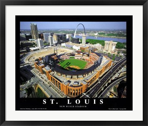 Framed Art St. Louis, Missouri - New Busch Stadium by Mike Smith