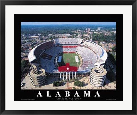 Framed Art University of Alabama - Bryant-Denny Stadium, Tuscaloosa by Mike Smith