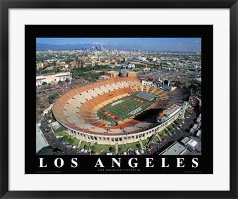 Framed Art Los Angeles Coliseum, University of Southern California by Mike Smith
