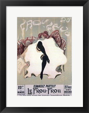Framed Art Le Frou-Frou, 1900 by Lucien-Henri Weiluc | 16 1/2 x 11 1/2