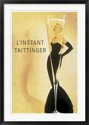 Framed Art L’Instant Taittinger 36 x 24