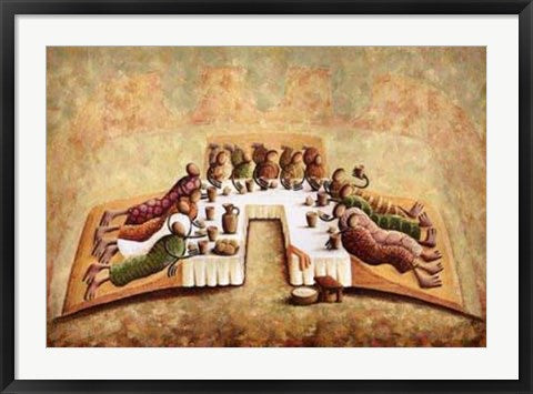 Framed Art The Lord's Last Supper by Okaybabs | 24 x 34