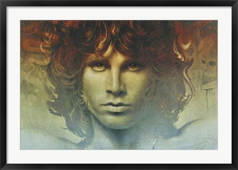 Framed Art Spirit of Jim Morrison by Ananda Kurt Pilz | 24 x 36