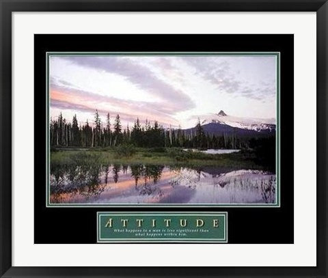 Framed Art Attitude - Moonrise 22 x 28