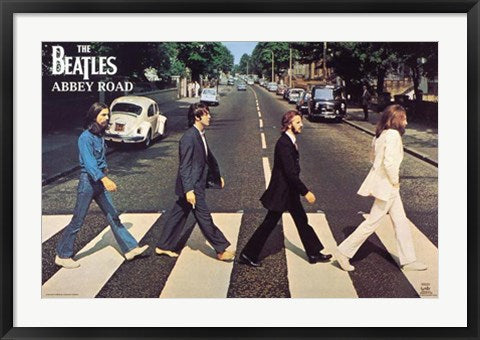 Framed Art The Beatles: Abbey Road by Iain MacMillan | 22 3/8 x 34