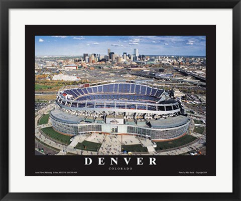 Framed Art Denver Broncos, New Invesco Field at Mile High, Denver, Colorado by...