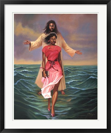 Framed Art He Walks with Me by Sterling Brown | 31 x 25