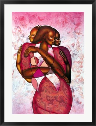 Framed Art Sister's Journey by Larry Poncho Brown | 31 x 22