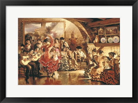 Framed Art Night in Seville by Maher Morcos | 14 3/8 x 20 3/8