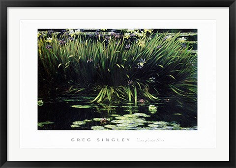 Framed Art Water Garden Secret by Greg Singley | 24 x 36