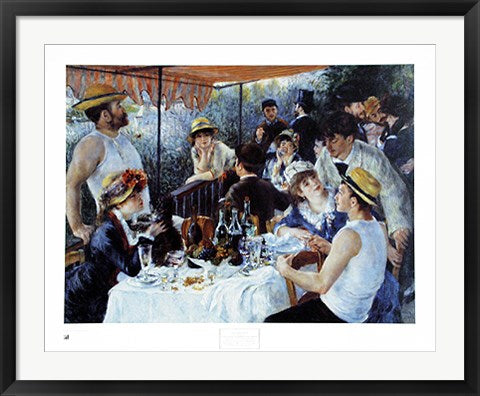 Framed Art Luncheon of the Boating Party, 1881 by Pierre-Auguste Renoir