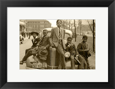 Framed Art Chicago Boys, Sunday Best, 1941 by Russell Lee | 11 x 14