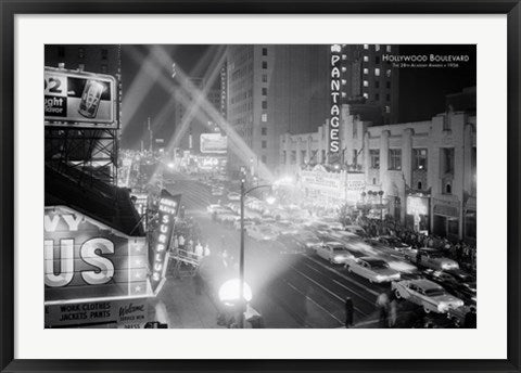 Framed Art Hollywood Boulevard 24 x 36