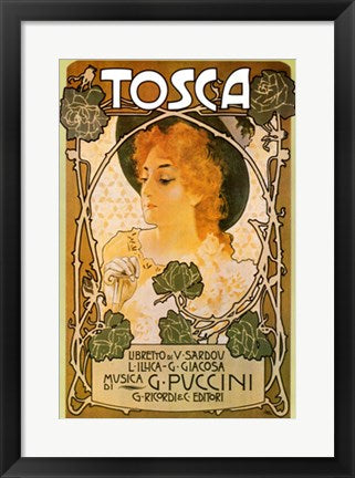Framed Art Tosca 20 1/2 x 14 1/2