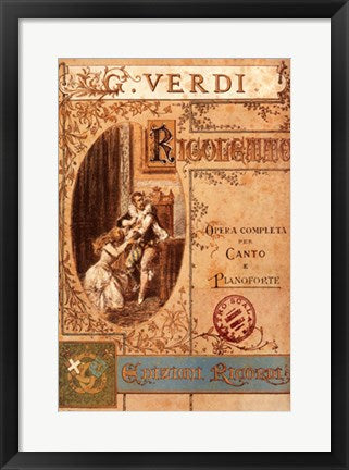 Framed Art Rigoletto 20 1/2 x 14 1/2