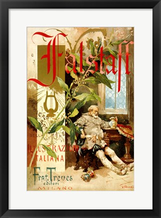 Framed Art Falstaff 20 1/2 x 14 1/2